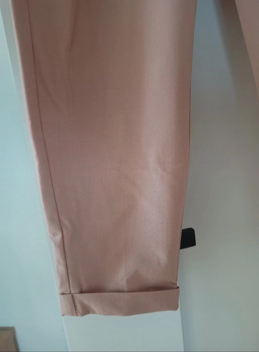 Cygaretki eleganckie spodnie brudny róż