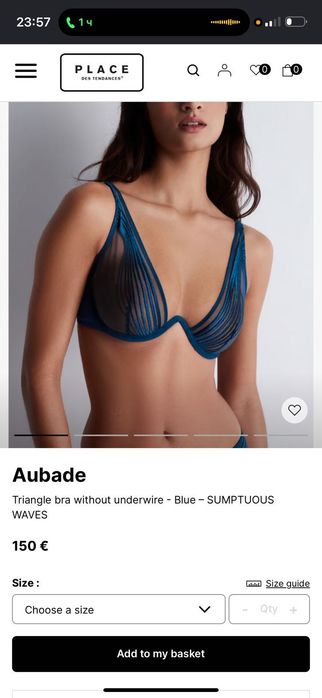 Бюстгальтер Aubade ,Франція
