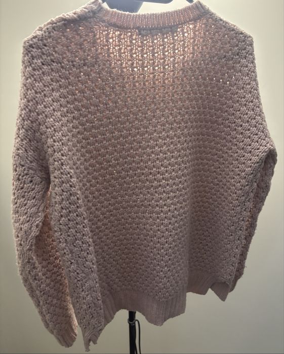 Sweter damski S/M brudny róż