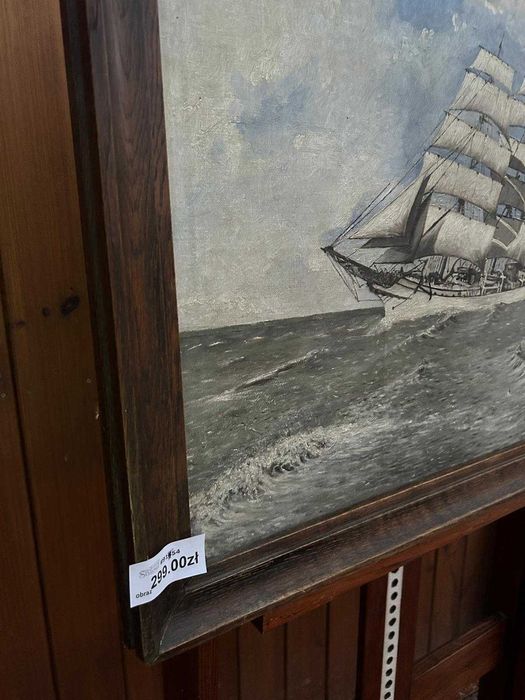 Obraz, Morski pejzaż z żaglowcem #9154 Stylowy Węgrów