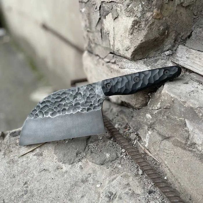 Ніж серб ручної роботи, кухонна сокирка, нож серб ручной работы