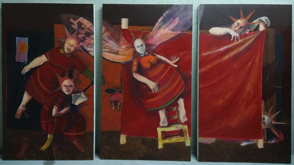 Tríptico de Jorge Vieira (1967) - As Meninas do Mar