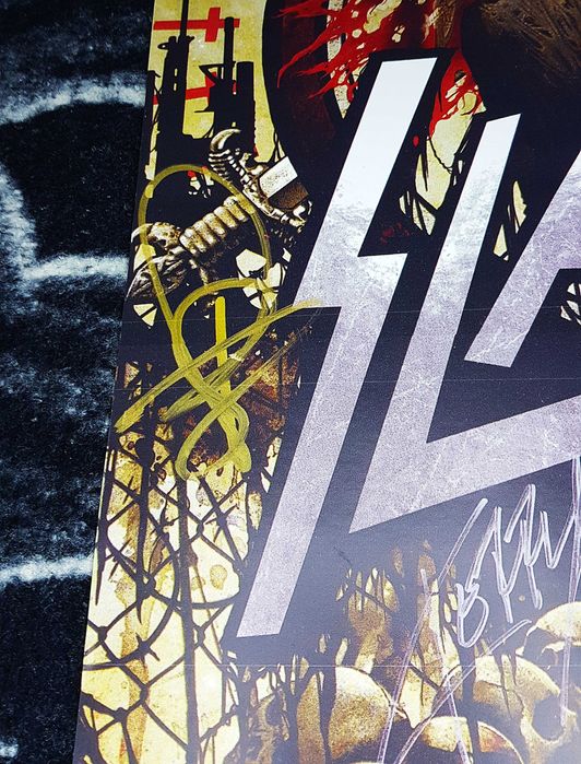 Slayer – Plakat z autografami autografy