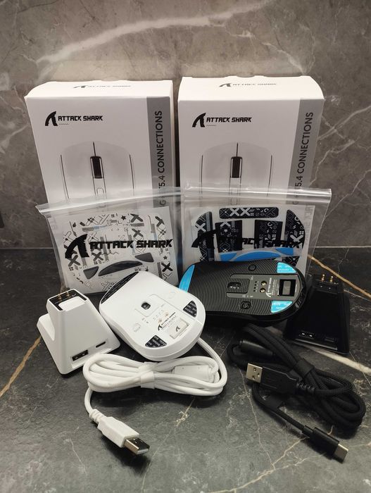 Нові Бездротові ігрові мишки Attack Shark X6 PAW3395+Гріпси і глайди