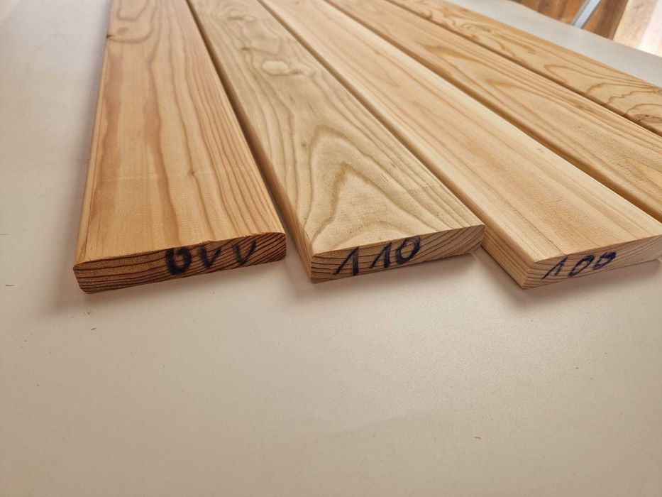 Deski strugane sztachety na płot balustrady listwy warzywniak Modrzew