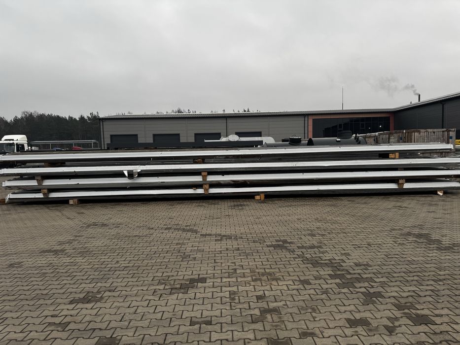 Blacha trapezowa, gr:1mm, dł: 15m, z Niemiec, wysoki trapez, ok.34t