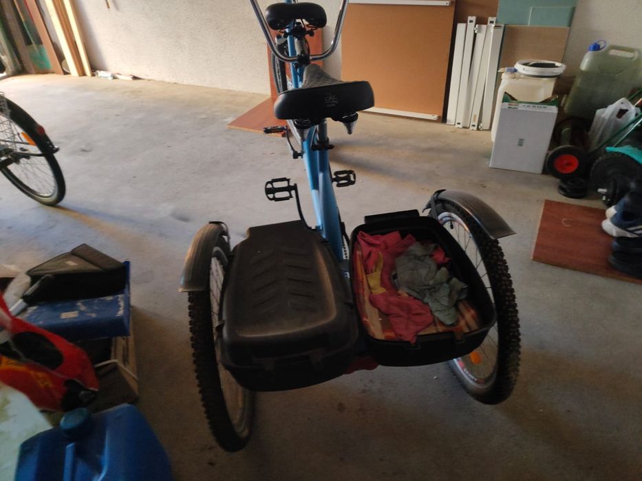 Rower trojkolowy tandem