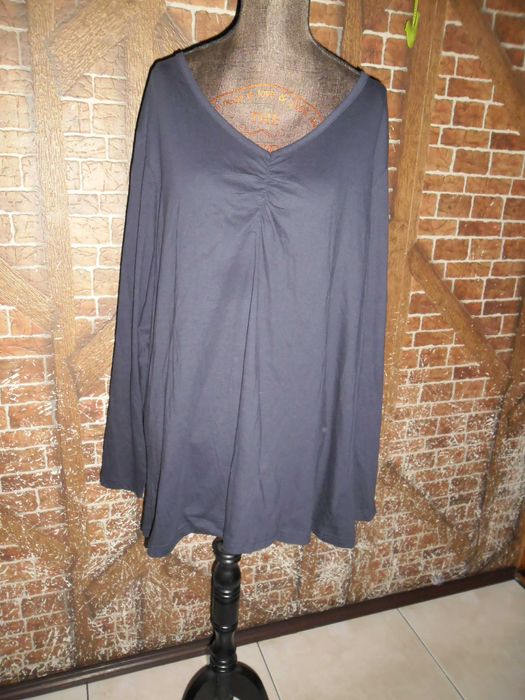duża bluzka bawełniana roz.52 granatowa