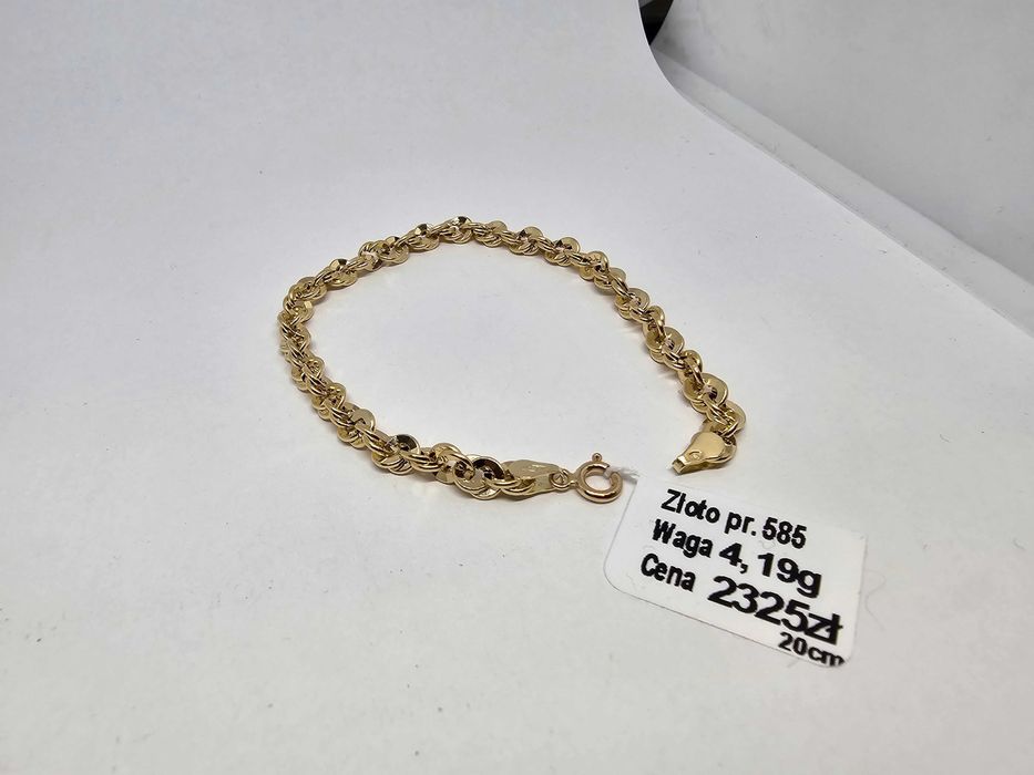 Bransoletka Złota Damska 4,19g 20cm P585 * NOWA * Komis Madej Gorlice