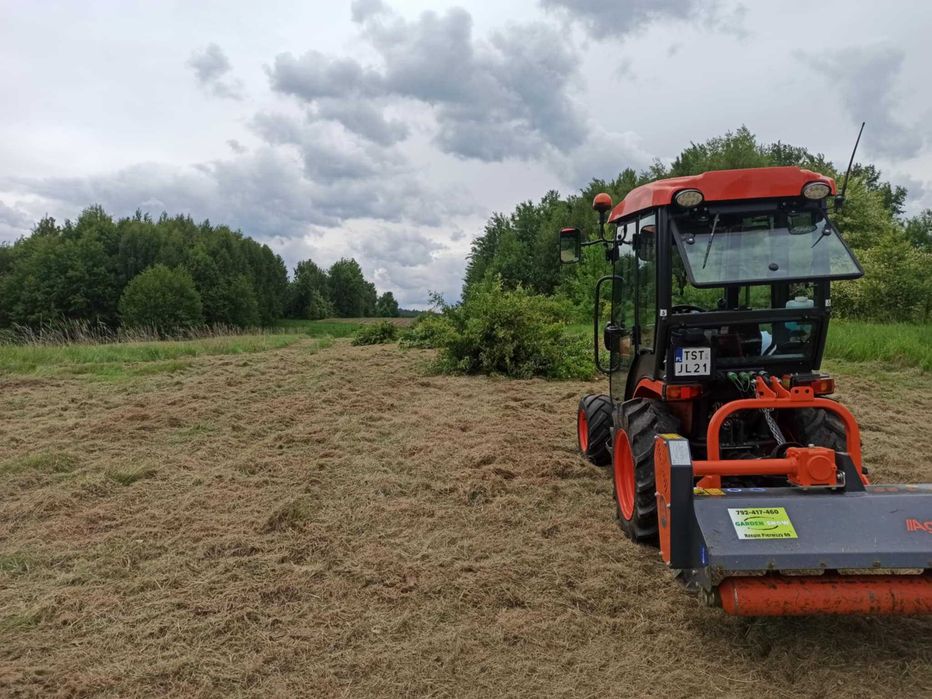 Usługi ogrodnicze, koszenie, glebogryzarka separacyjna