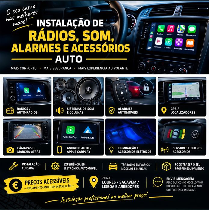 Instalação de acessórios auto