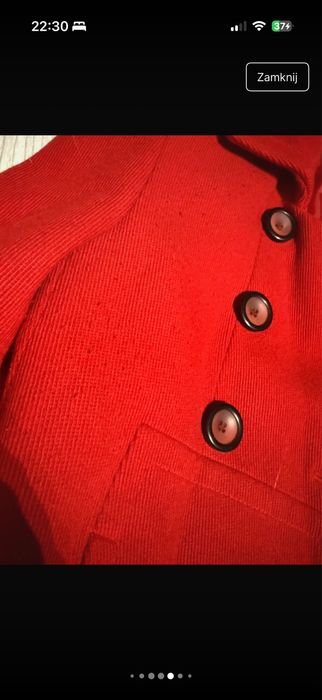Czerwona bosmanka/plaszcz damski