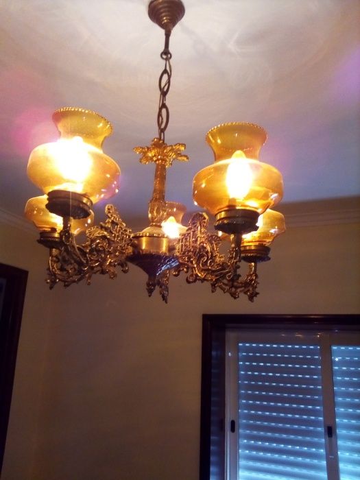 candeeiro de 5 lampadas