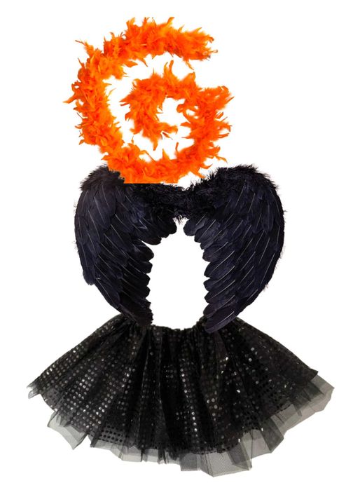 Strój na halloween anioł ciemności