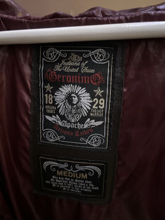 Geronimo down jacket with fur