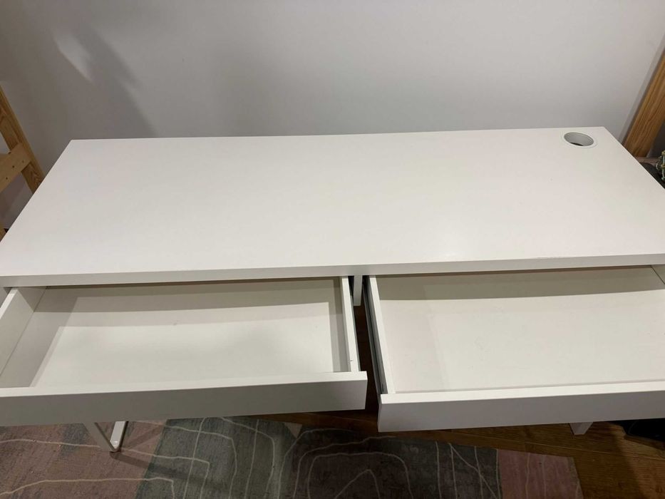 Secretária Branca Micke IKEA 142x50