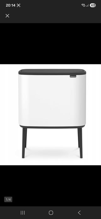 Kosz brabantia biały 36l