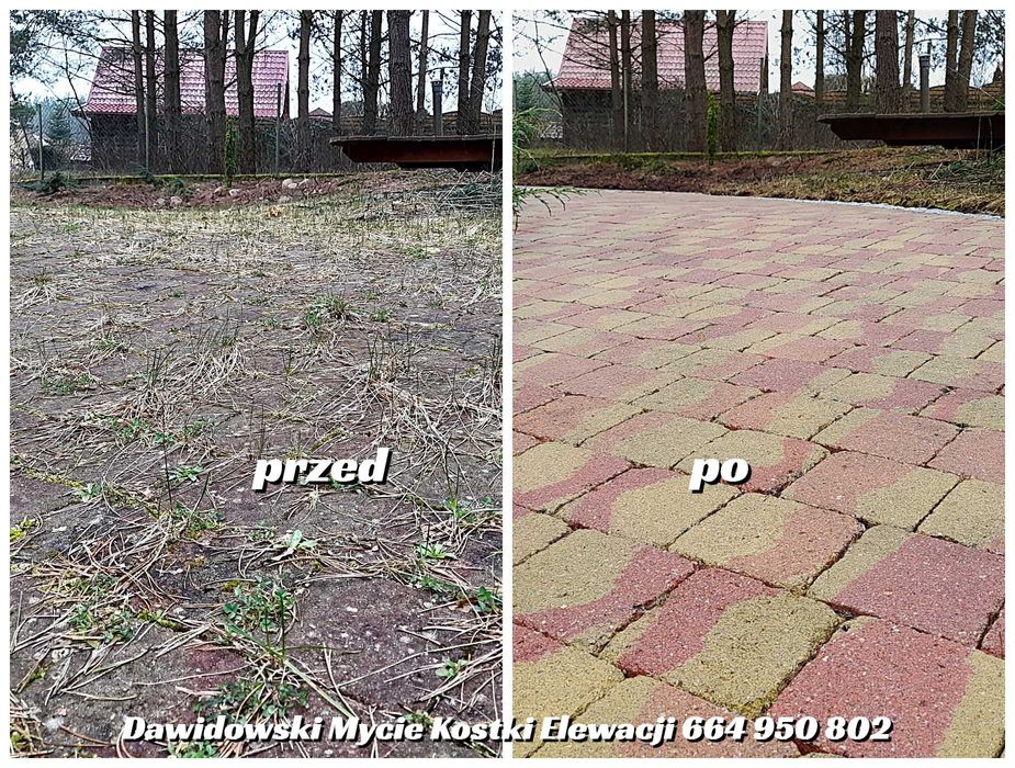 Mycie Kostki Brukowej Elewacji - Czyszczenie tarasu polbruku podjazdu