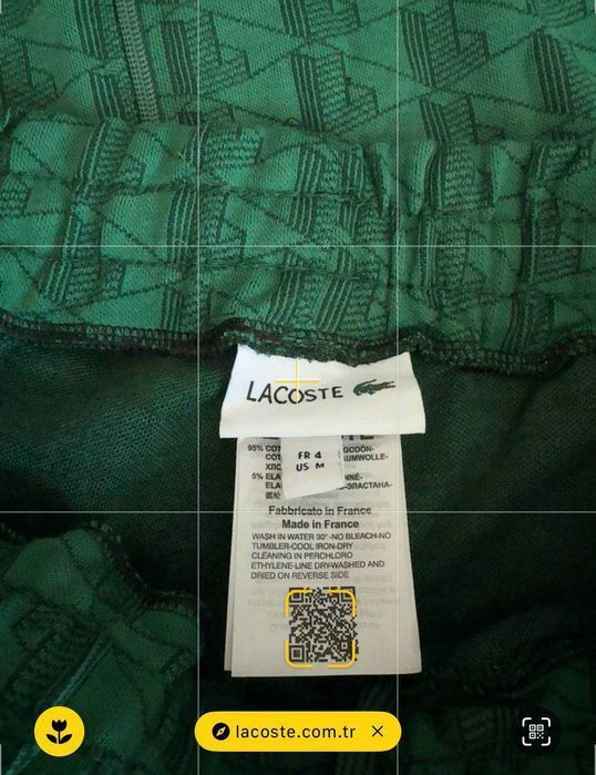Чоловічий Спортивний костюм Lacoste Monogram green