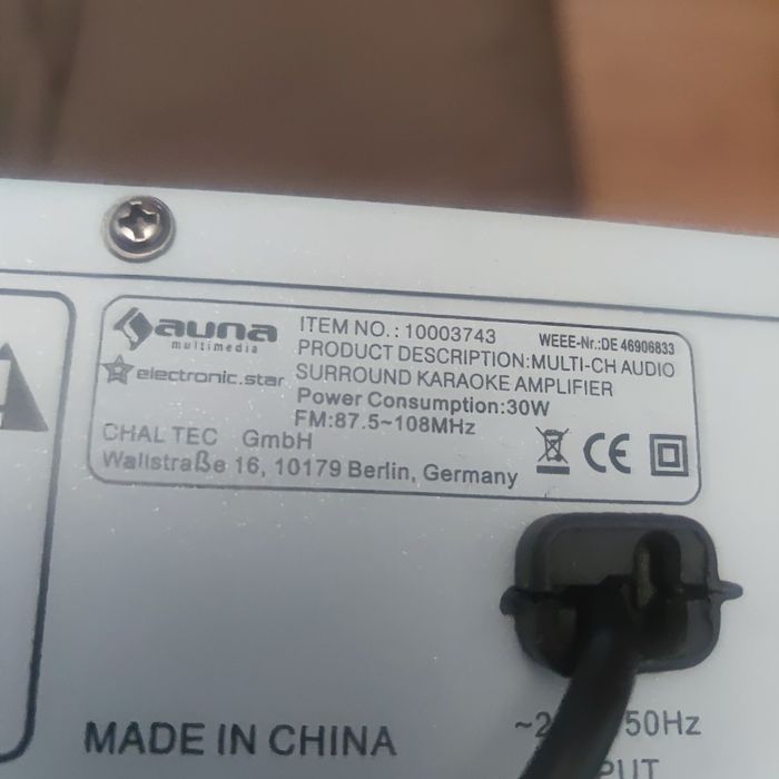 Ресивер Auna amp 9200w.