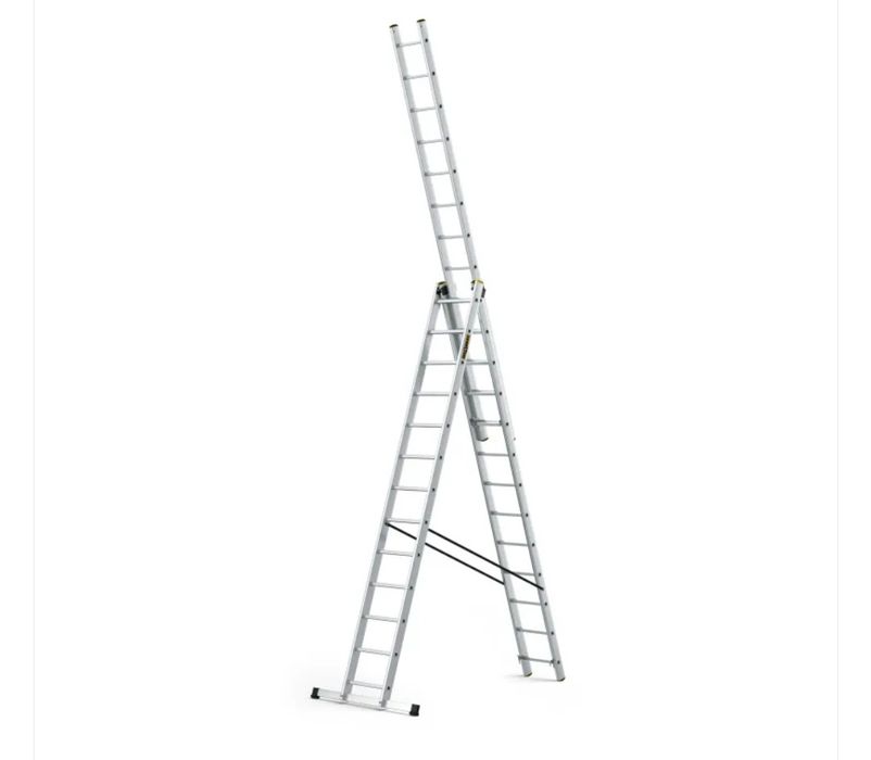 Drabina aluminiowa 3x12 Drabes pro wzmocniona domowa