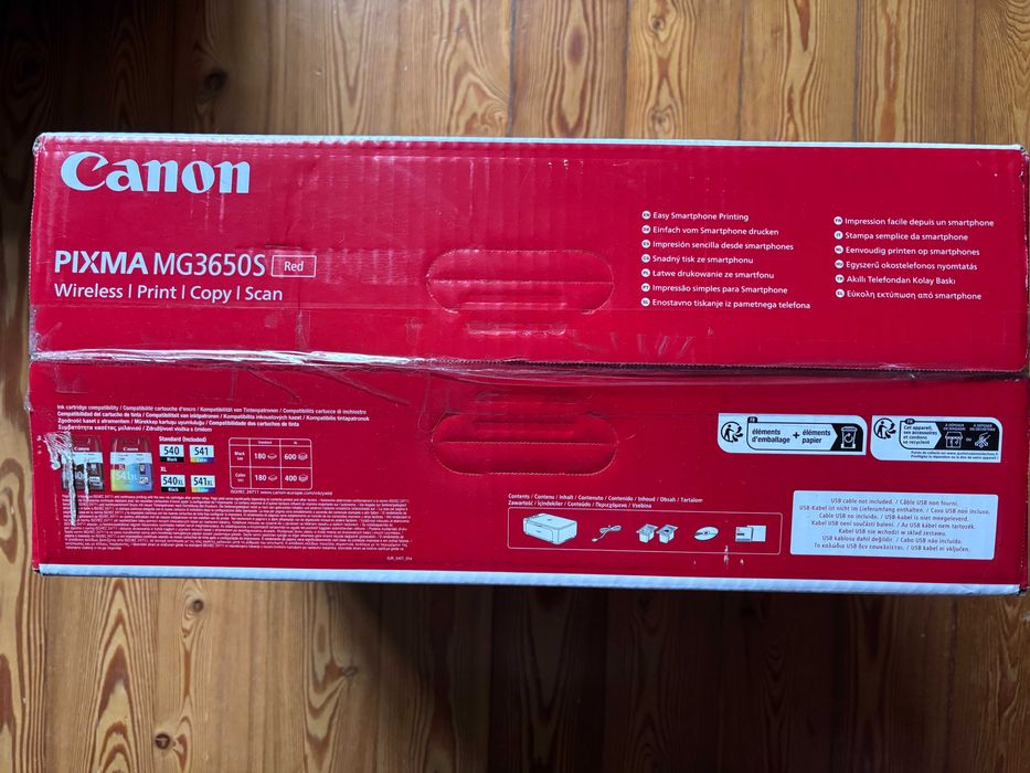 Your red new CANON Pixma MG365OS Wireless Printer Copier Scanner