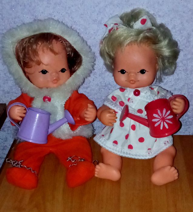 Куклa ГДР.  Пара. Куклы маленькие. 26-27 см