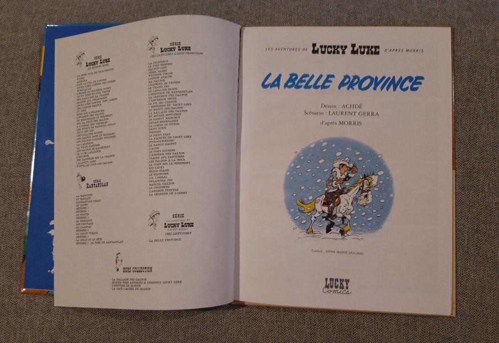 BD Lucky Luke "La belle province"