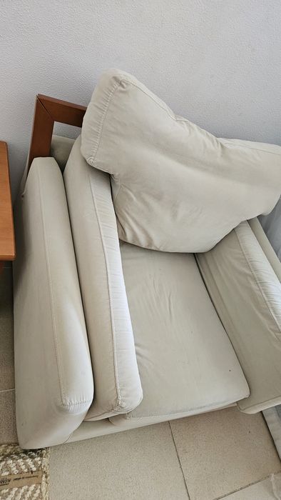 Sofa-cama de 2 lugares e Cadeirão