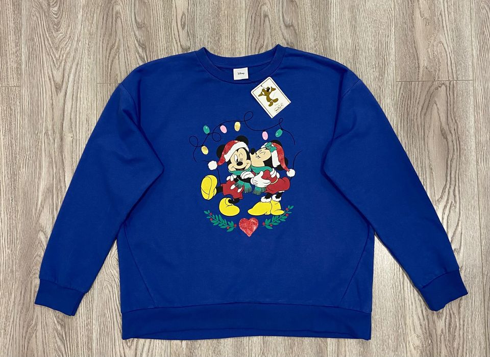 Disney XL Флисовая Женская свитшот толстовка xl 16 маус утепленная