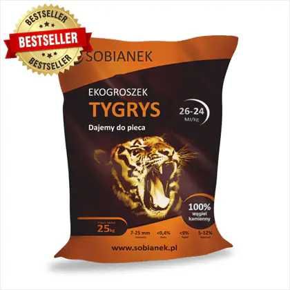 ekogroszek węgiel wysokokaloryczny groszek workowany SOBIANEK