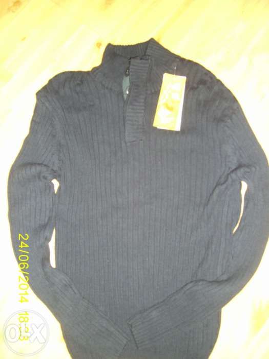 męski sweter w kolorze granatowym roz. L