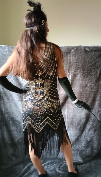 Kostium dla kobiety Lata 20 Wielki Gatsby Charleston Retro Flaperka