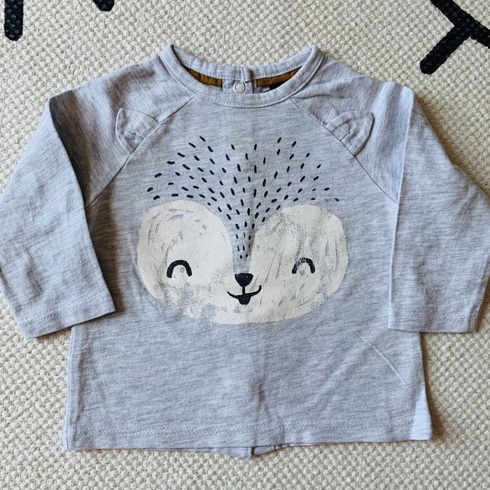 T-shirt manga comprida/ camisola de bebé 3 meses