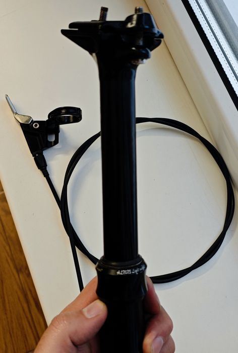 Підсиділ, дропер Tranzx від велосипеда Cube з виносною монеткою