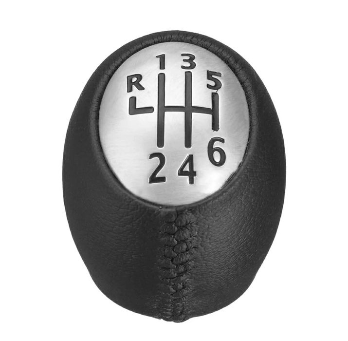 Punho Manete Mudanças (Pele) - Renault Megane III, Scenic, Laguna