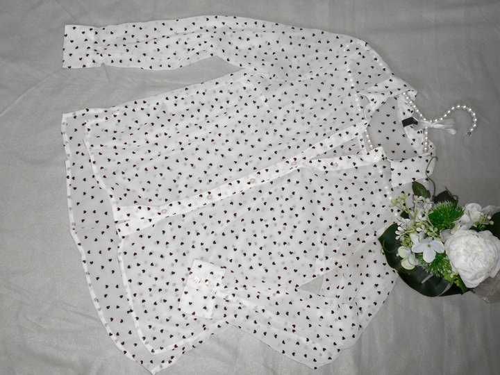 H&M Bluzka rozpinana serduszka 34 XS #287