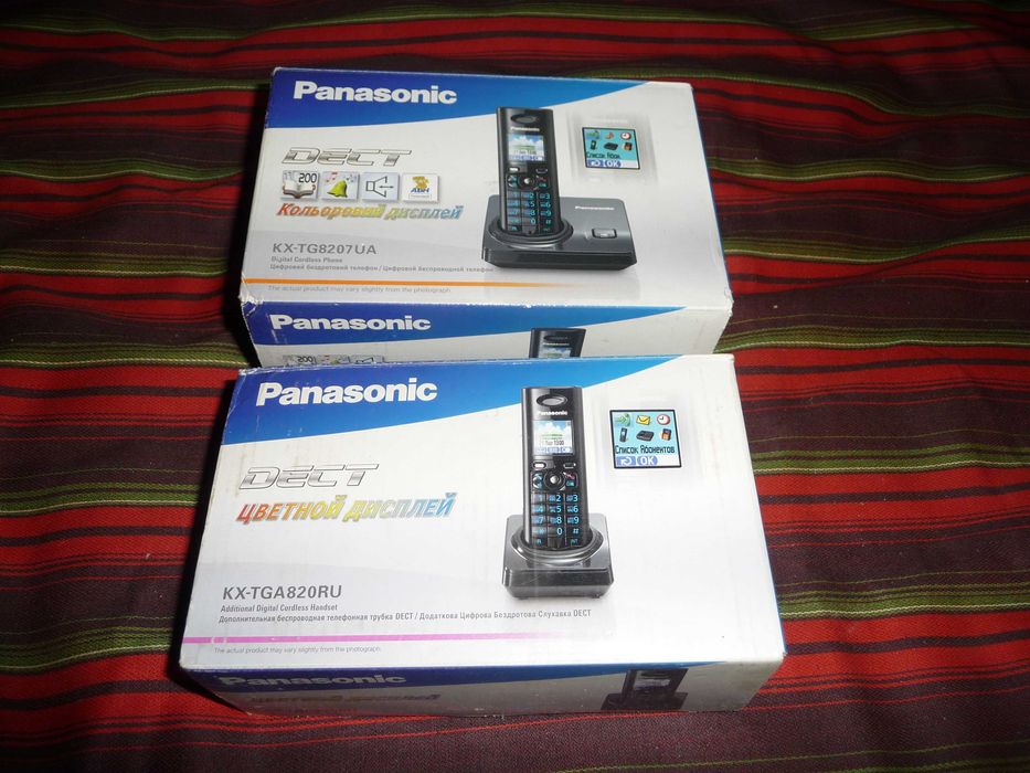 Цифровой беспроводной телефон Panasonic KX-TG8207UA KX-TGA820RU