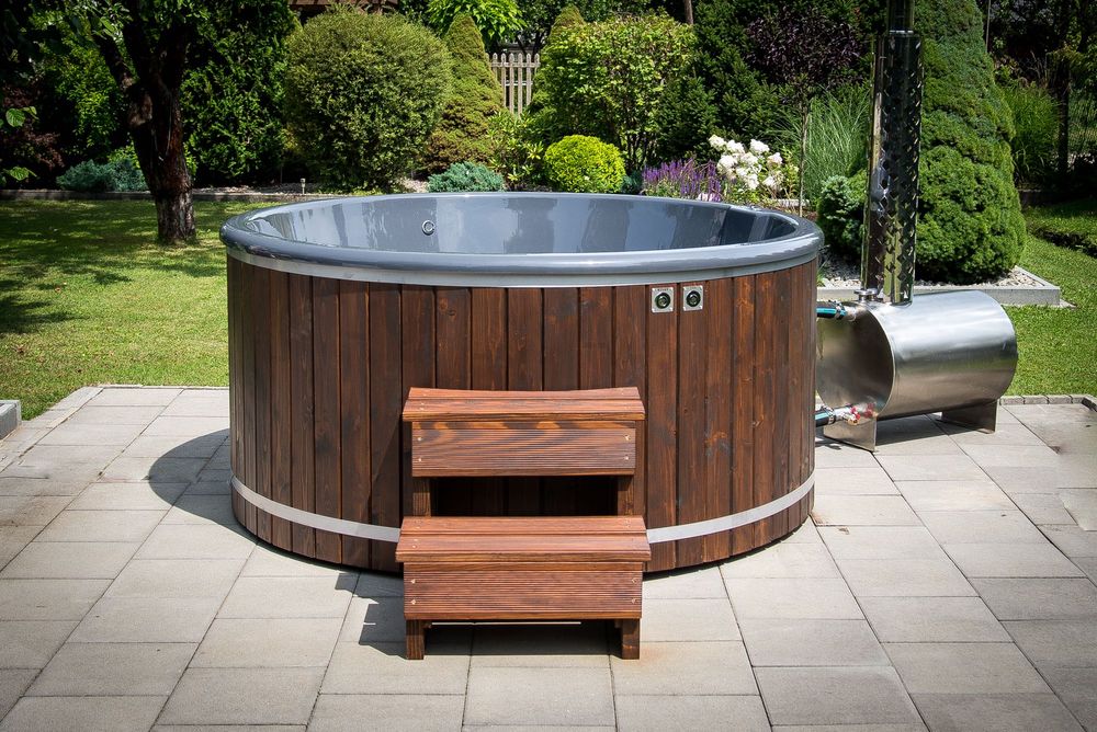 Balia ogrodowa Jacuzzi Hot Tuba Bania Gorąca Beczka dysze hydromasaż