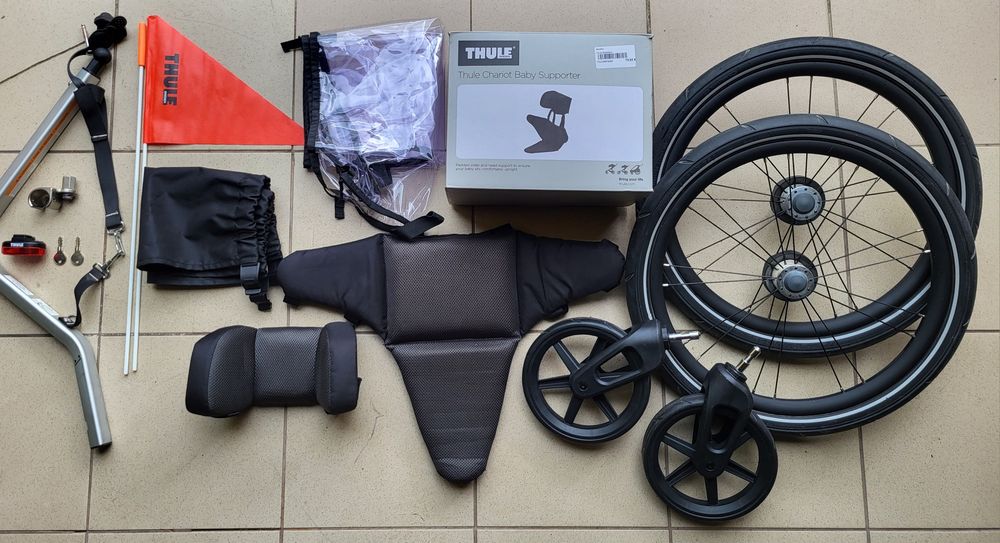 Przyczepka rowerowa Thule Chariot Sport 1 yellow  + Supporter