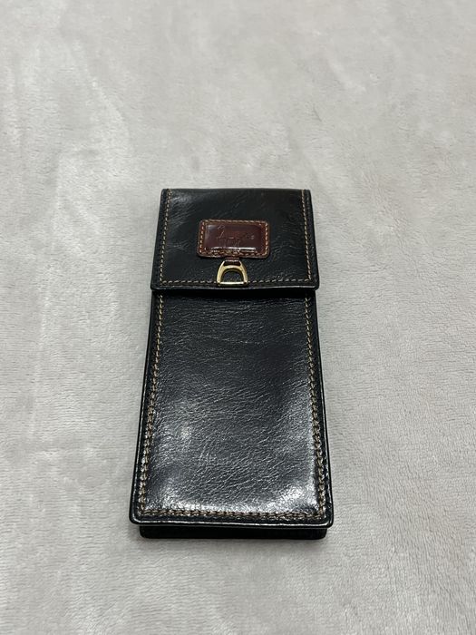 Porta-óculos / estojo para óculos em pele genuína, 100% novo, nunca usado.