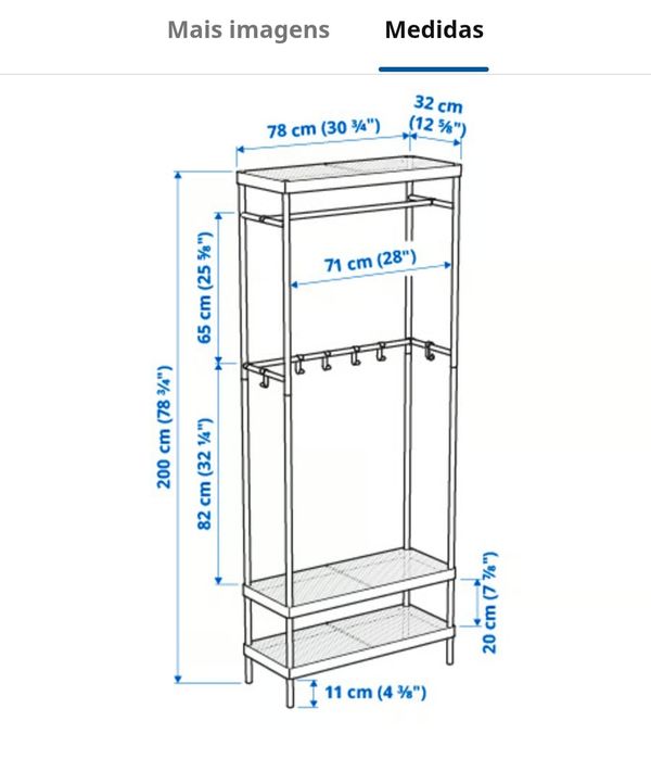 Cabide e sapateira IKEA MACKAPÄR