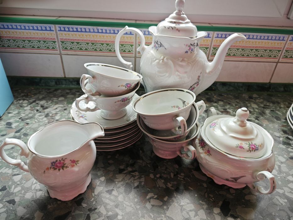 Zestaw porcelany Wałbrzych – vintage, Made in Poland