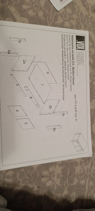 Szafa dwudrzwiowa Vox z nadstawką