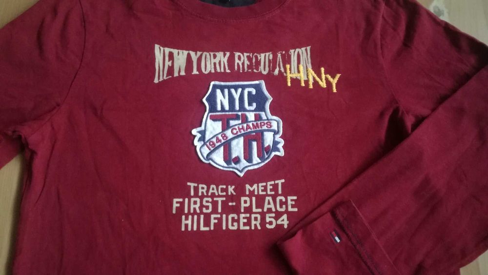 Męska cienka bluza TOMMY HILFIGER r.S stan bardzo dobry