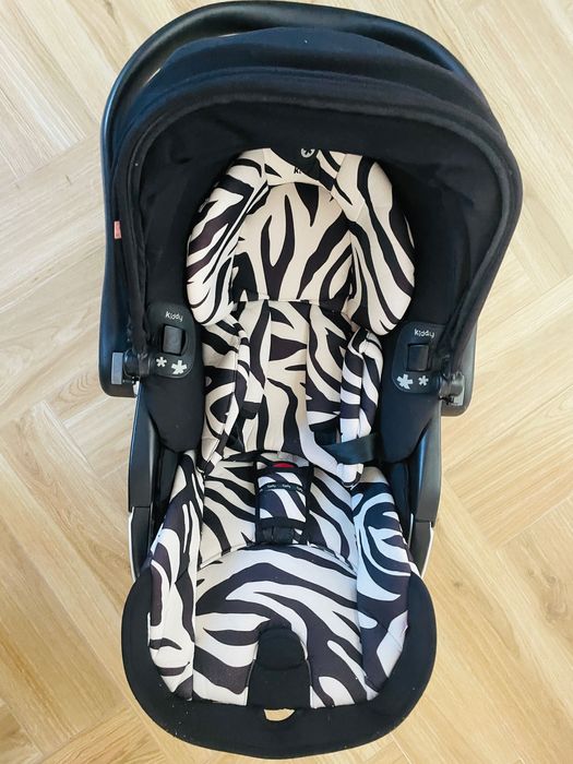Fotelik  Kiddy Evolution Pro 2 Zebra 0-13Kg + stopa isofix