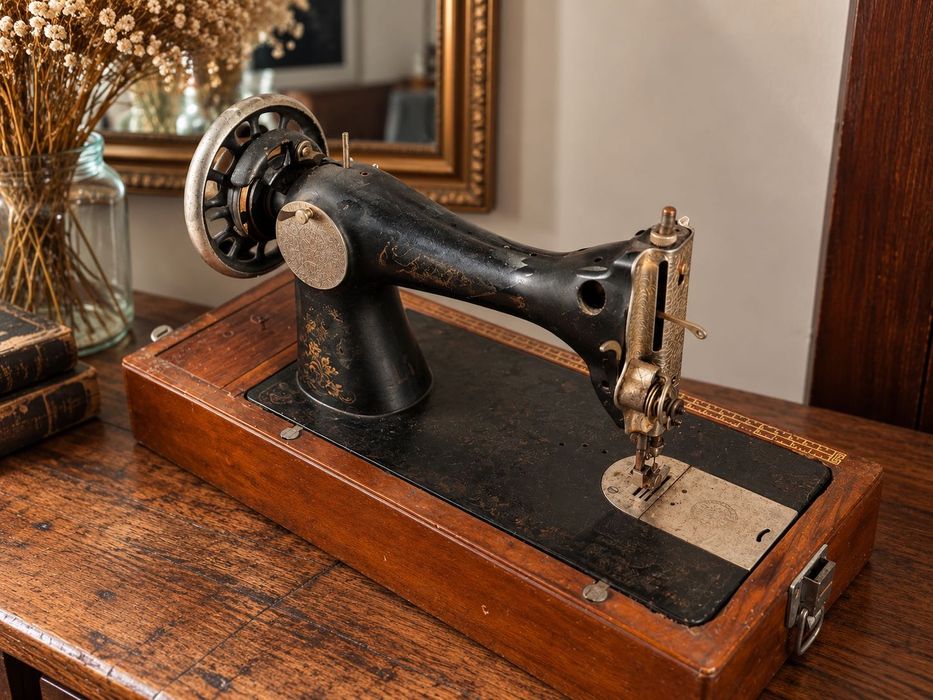 Máquina de Costura Antiga Omega