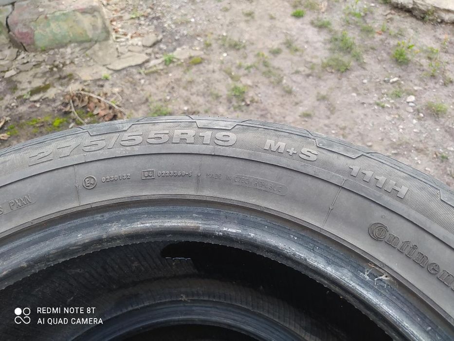 Продам летние шины Continental 4x4 Contact 275/55 R19 111H