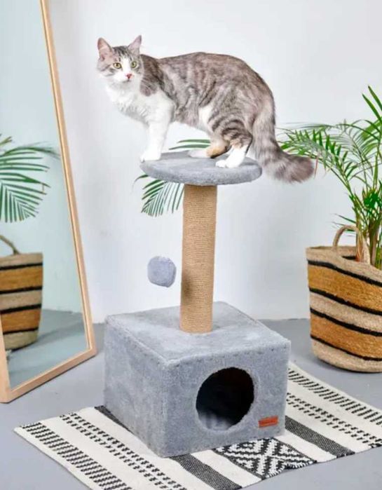 Будиночок для кота Когтеточка Якісний Джут Дряпка Кігтеточка Акція-35%