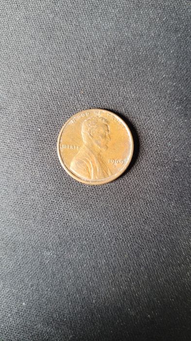 Jeden cent z Abrahamem lincolnem 1969 z" D" bez "FG" RZADKI OKAZ